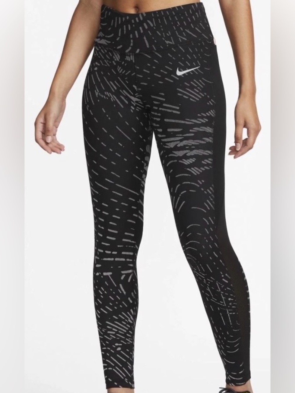NIKE Run Division Women's Reflective-Print Running Leggings Small